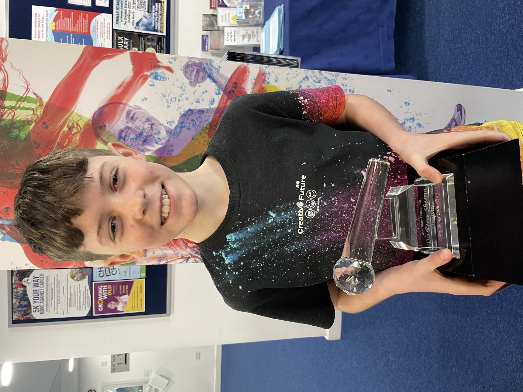Congratulations to Jacob Morgan who won the Pop Song Solo section of the Eisteddfod today!